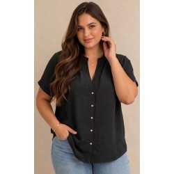 Blusón básico negro