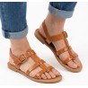 sandalia romana camel