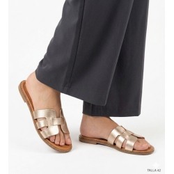 sandalia plana champan